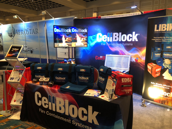 CellBlock FCS table at WATS conference.