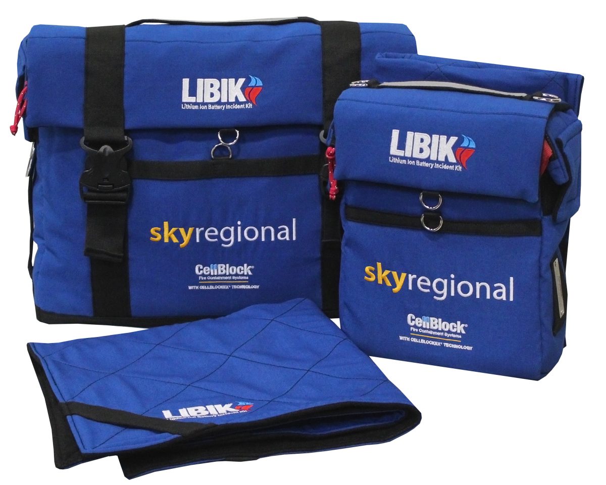 LIBIK fire suppression kits and fire retardant blanket.