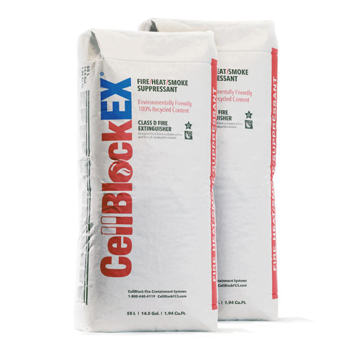 CellBlockEX Fire Extinguisher in 55L Bags