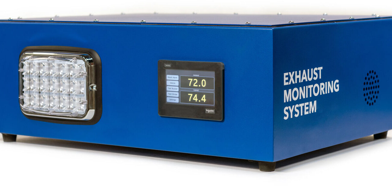 battery cabinet exhaust monitoring system