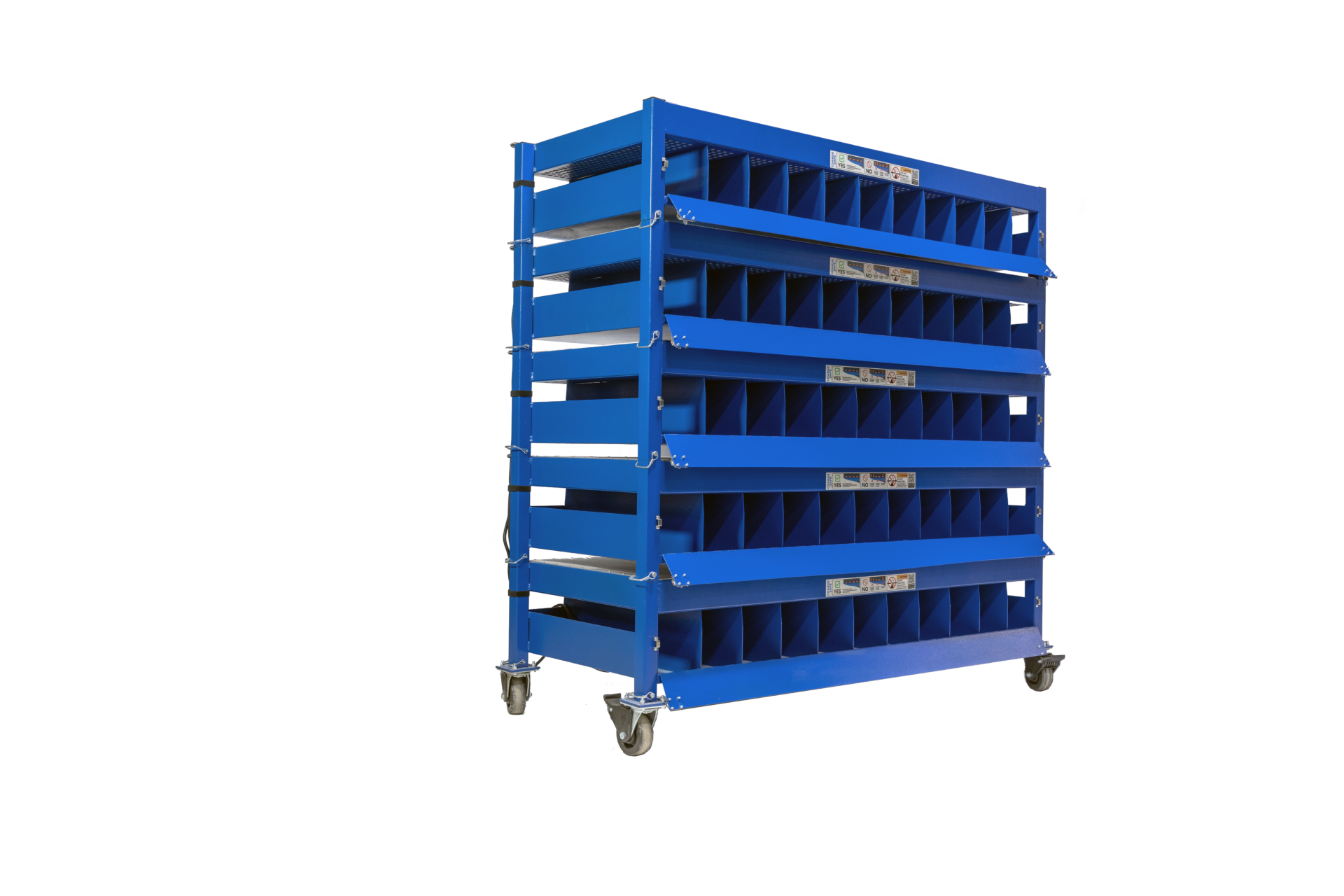 11 Bays of Safe MicroMobility Charging per Shelf CellBlock FCS