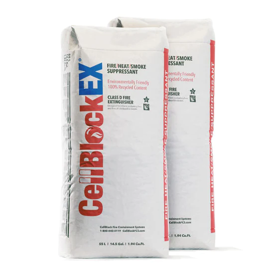 2 bags of CellBlockEX fire suppressant media