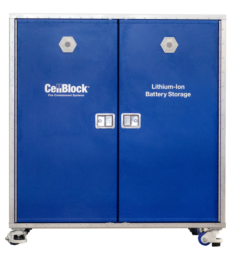 CellBlock Battery Fire Cabinets - Store lithium-ion batteries safely